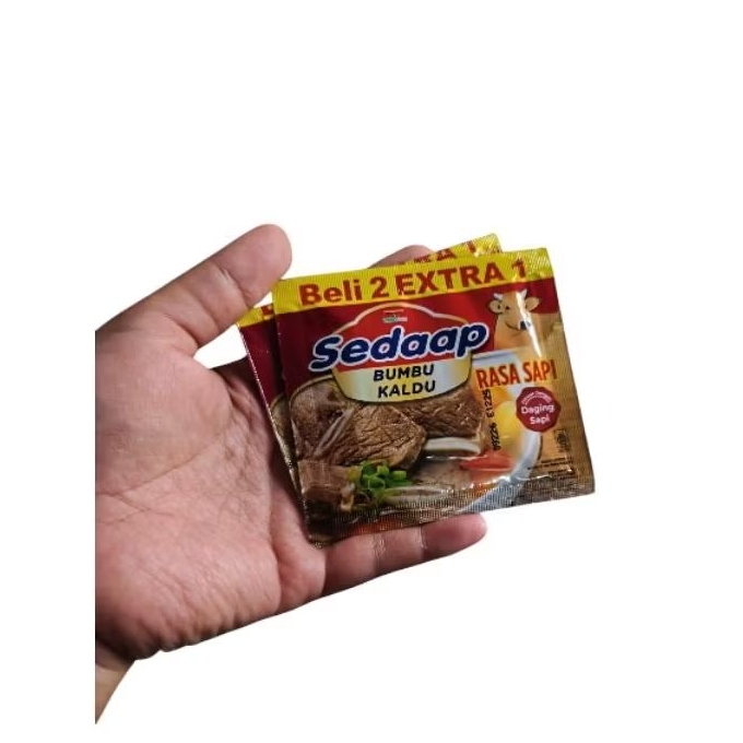 

Bumbu Penyedap Kaldu Masakan Sedaap Sapi 1renteng