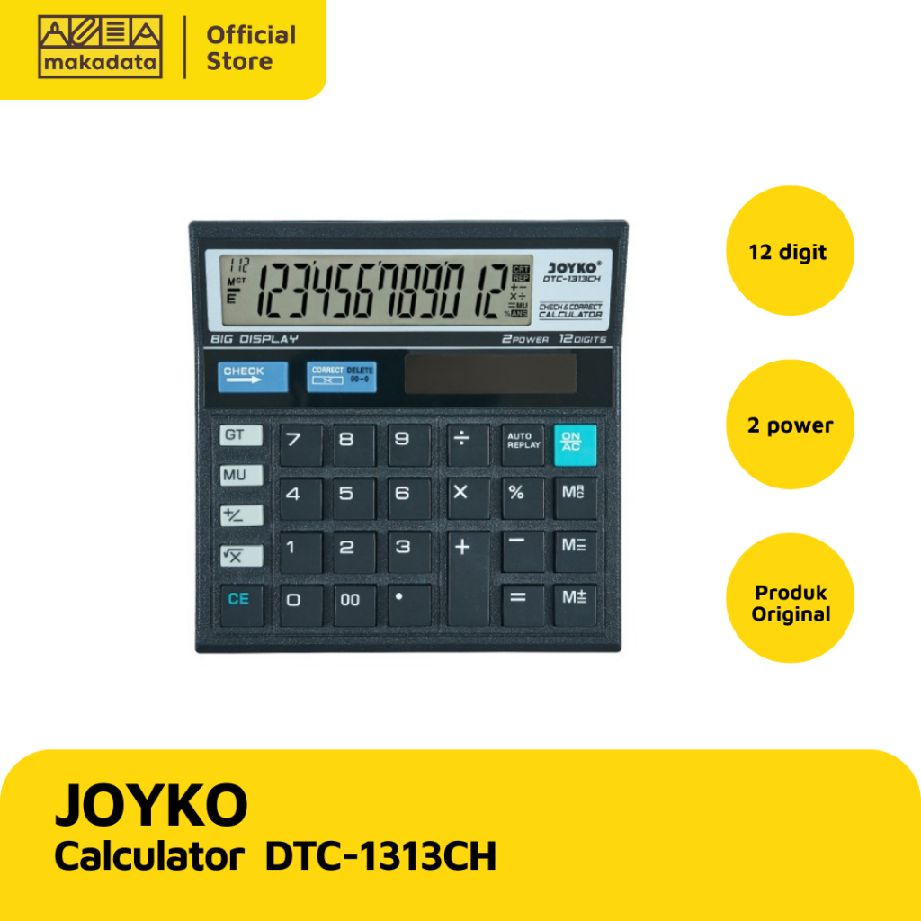 

CALCULATOR | KALKULATOR JOYKO DTC-1313 CH MURAH