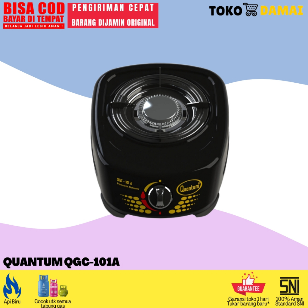 QUANTUM Kompor Gas 1 Tungku QGC-101R / Kompor Gas Quantum 1 Tungku QGC 101A / Kompor Kuantum Murah