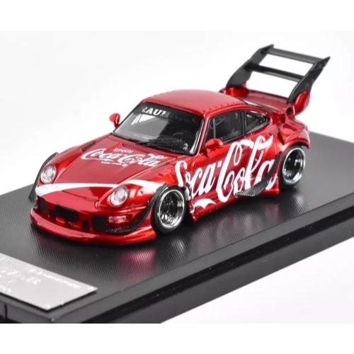 Diecast 1:64 STREET WARRIOR PORSCHE RWB 993 COCA COLA HIGH WING Ghost Player