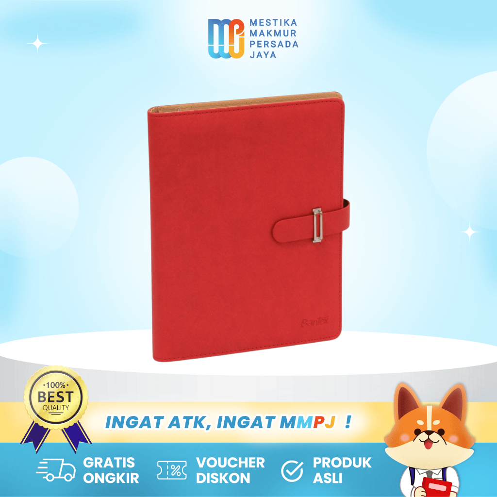 

Buku Notebook / Agenda Kerja Kulit Sintetis – Dengan Tempat Kartu & Pulpen Planner Bulanan 7490-09