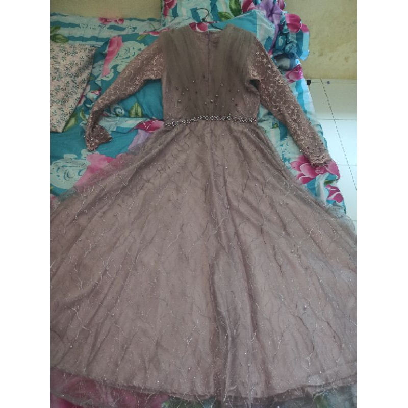 Eldiza by anne dress brukat gaun varsha ready dijual karena kekecilan masih baru
