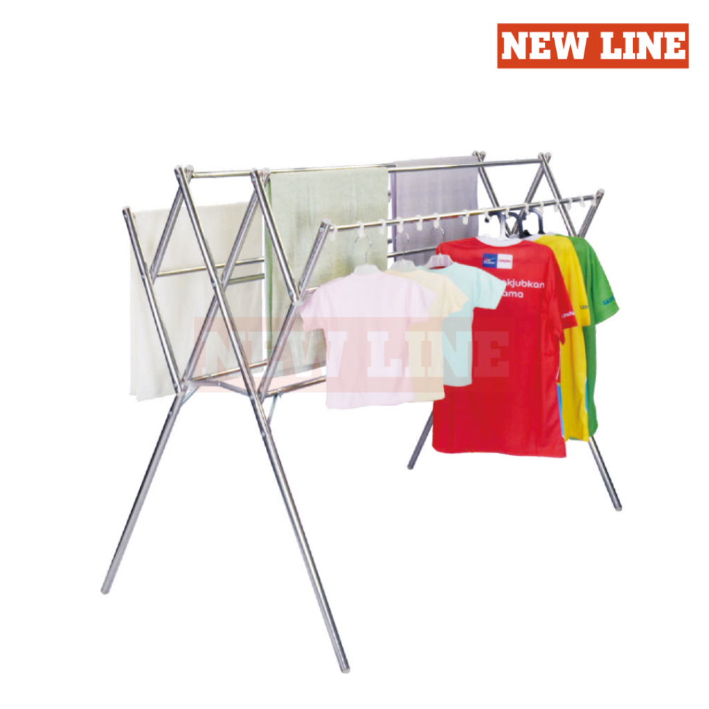 New Line - Jemuran Baju Stainless / Jemuran Lipat/ Jemuran Gantung / Jemuran Handuk / Jemuran Stainl