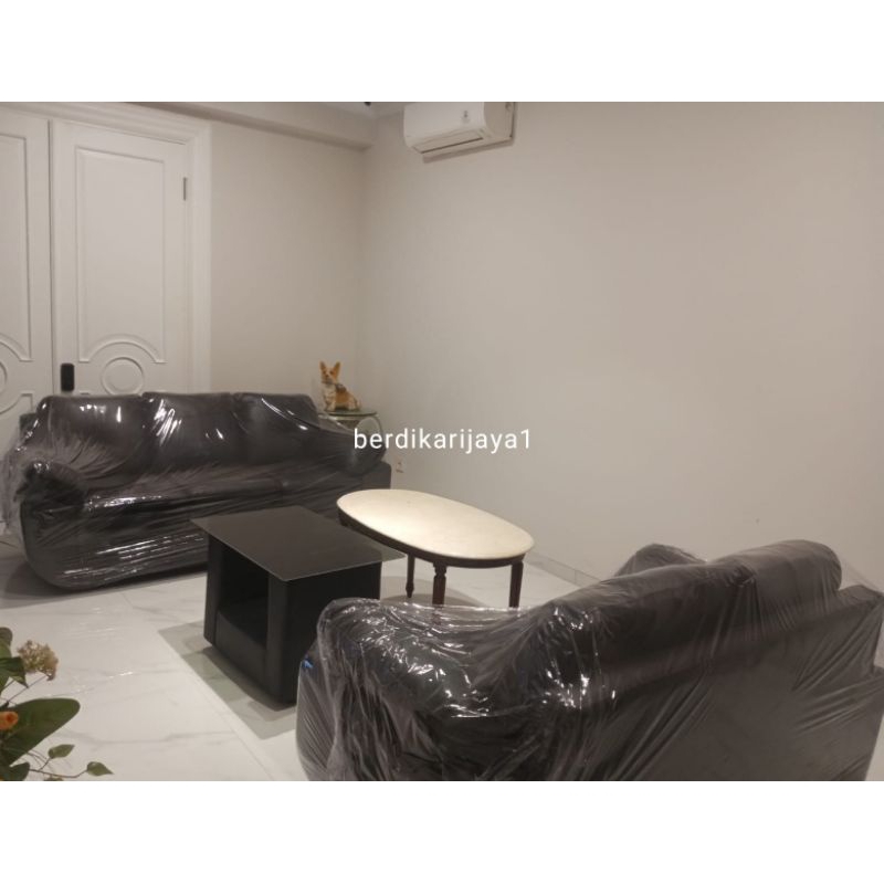 sofa kuala 32 + meja hitam oscar gratis ongkir pengiriman ke daerah bandung