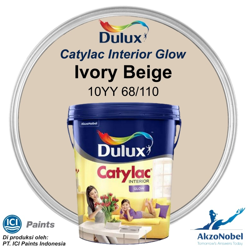 CAT DULUX CATYLAC GLOW 22 KG - IVORY BEIGE 10YY 68/110