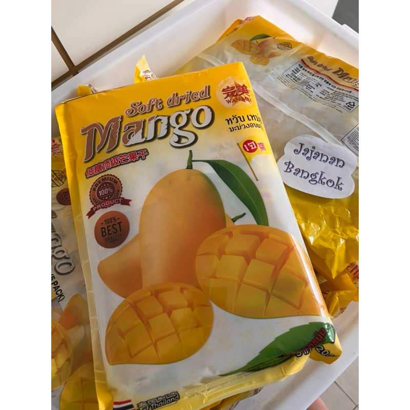 

Dried Mango Thailand WANMEI 340gram Manisan Mangga Bangkok
