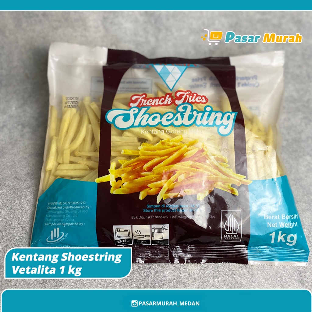 

DISTRIBUTOR Kentang Goreng Shoestring Vitalia 1 kg | French Fries 1 kg | Pasar Murah Medan