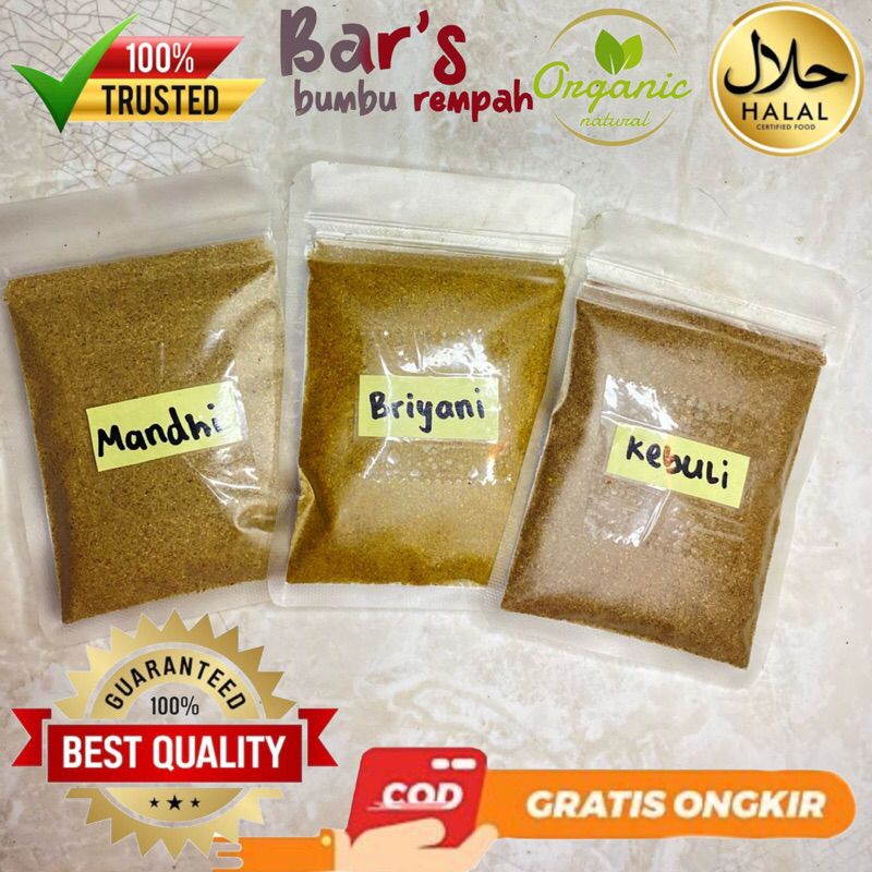 

20gr bumbu nasi kebuli bisa utk 1Liter beras
