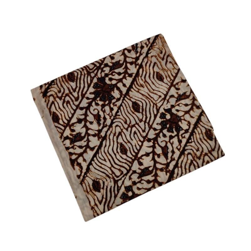 Kain jarik batik cap sogan Jogja soco latar putih biron