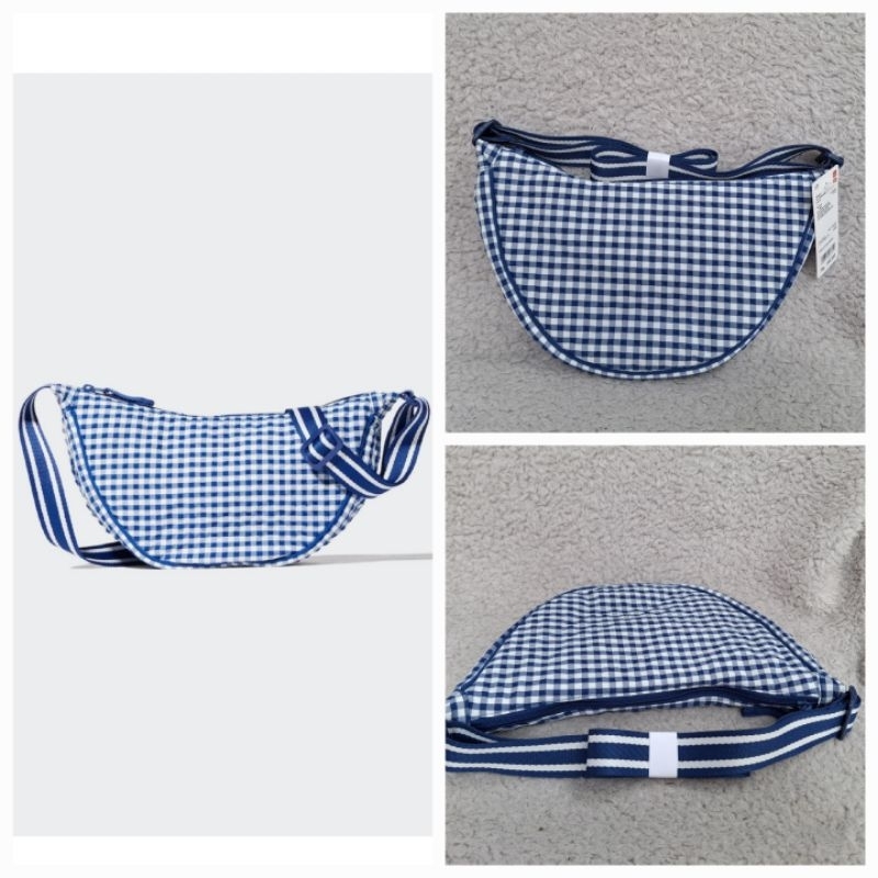 UNIQLO TAS BAHU MINI 65 BLUE BARU ASLI ORIGINAL