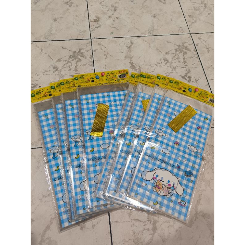 

Tas Kaca/Tas OPP Cinnamoroll uk 18x35 isi 10 pcs