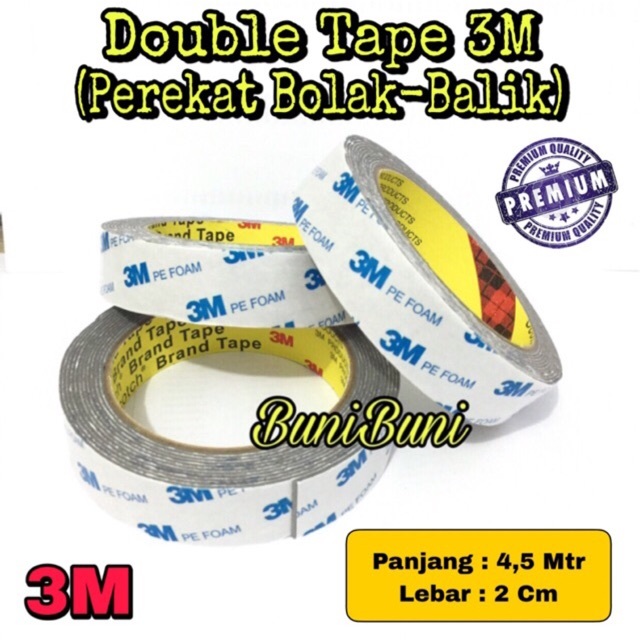 

Double Tape 3M Putih Foam Double Tape Putih
