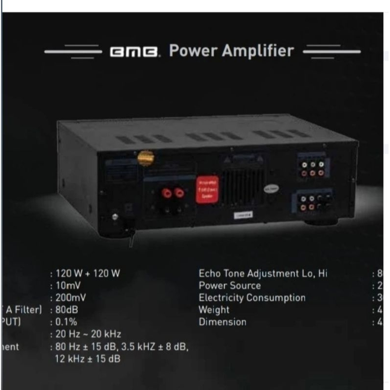 Amplifier BMB DA 1600 SE Bluetooth ORIGINAL BMB