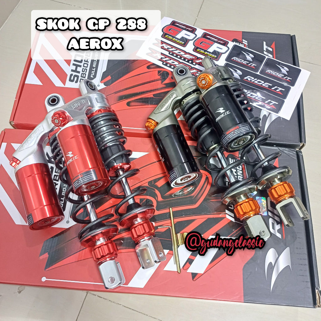SHOCK SHOCKBREACKER RIDE IT GP288 SKOK AEROX 310MM DOUBLE CLICK IMPORT RIDE-IT