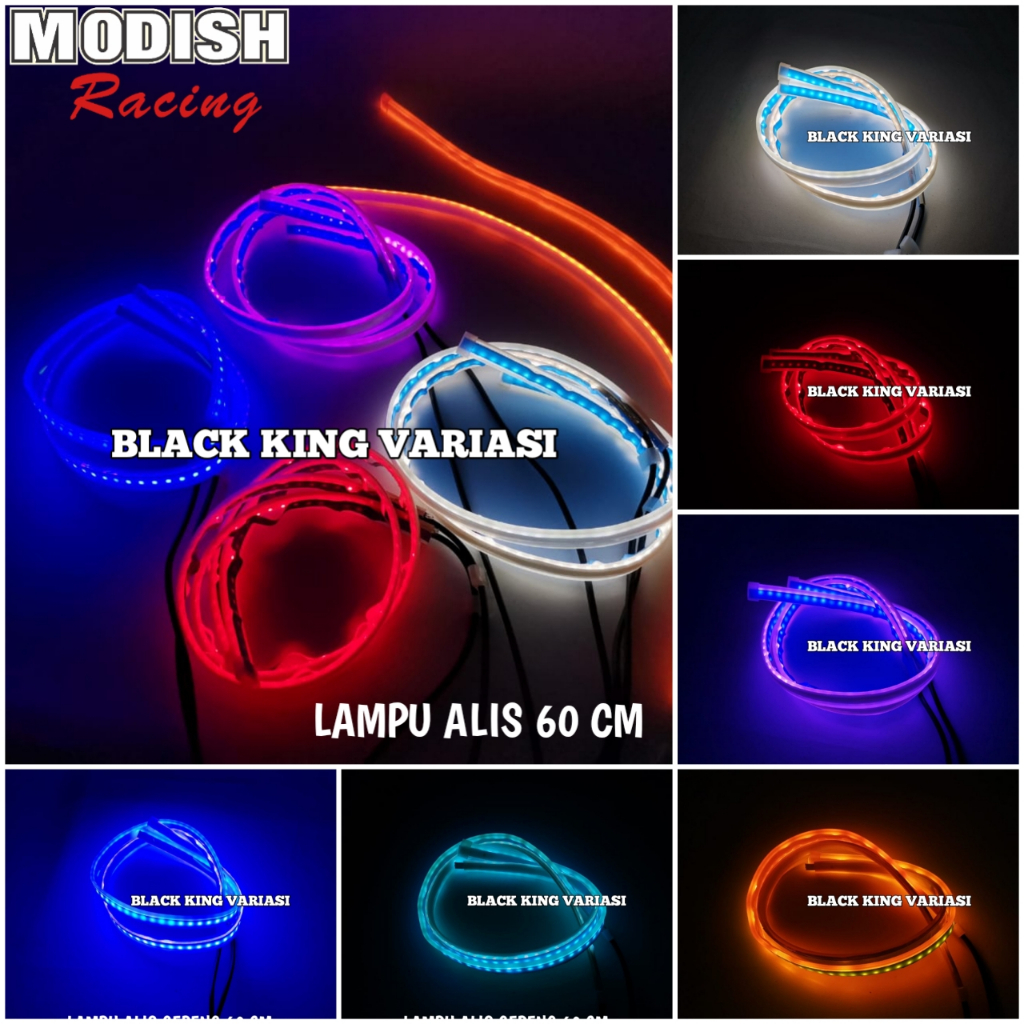 Fer Lampu Alis 60cm Universal Lampu Alis LED DRL 60cm Lampu Running Turning Lampu Alis LED Slim Alis
