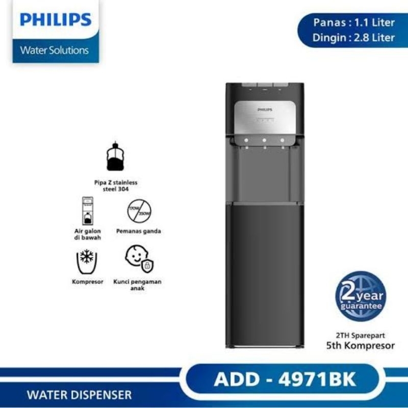 Dispenser Air Galon Bawah Philips ADD4971 Water Dispenser Low Watt