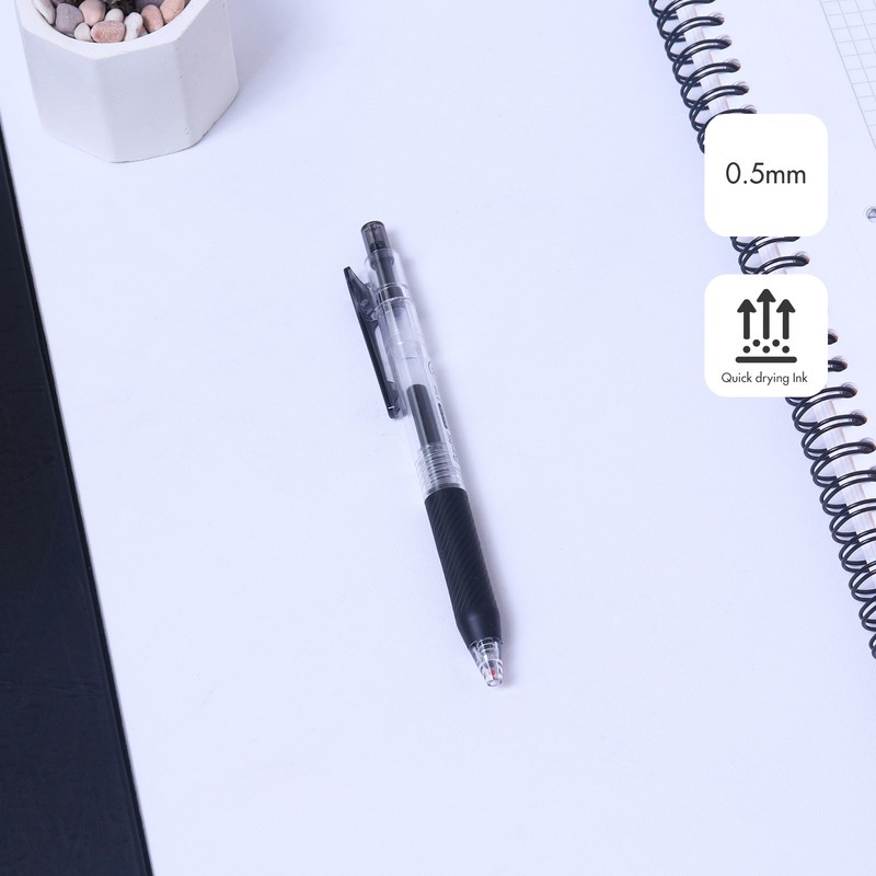 

[ONE's Stationery] Bantex Pulpen Gel Pen ST Tip 0.5 mm Tinta Cepat Kering Soft Rubber Grip BG1110