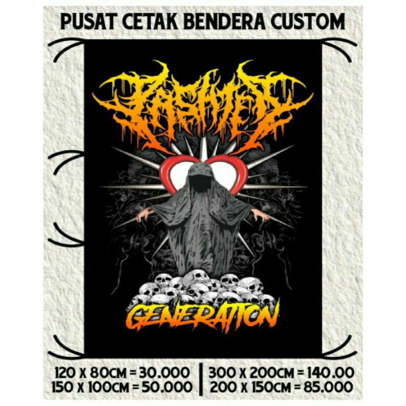 READY STOK + FREE STICKER SH, BENDERA PSHT, GIANTFLAG PSHT, BANNER SPANDUK KAIN SH PSHT PUSAT MADIUN