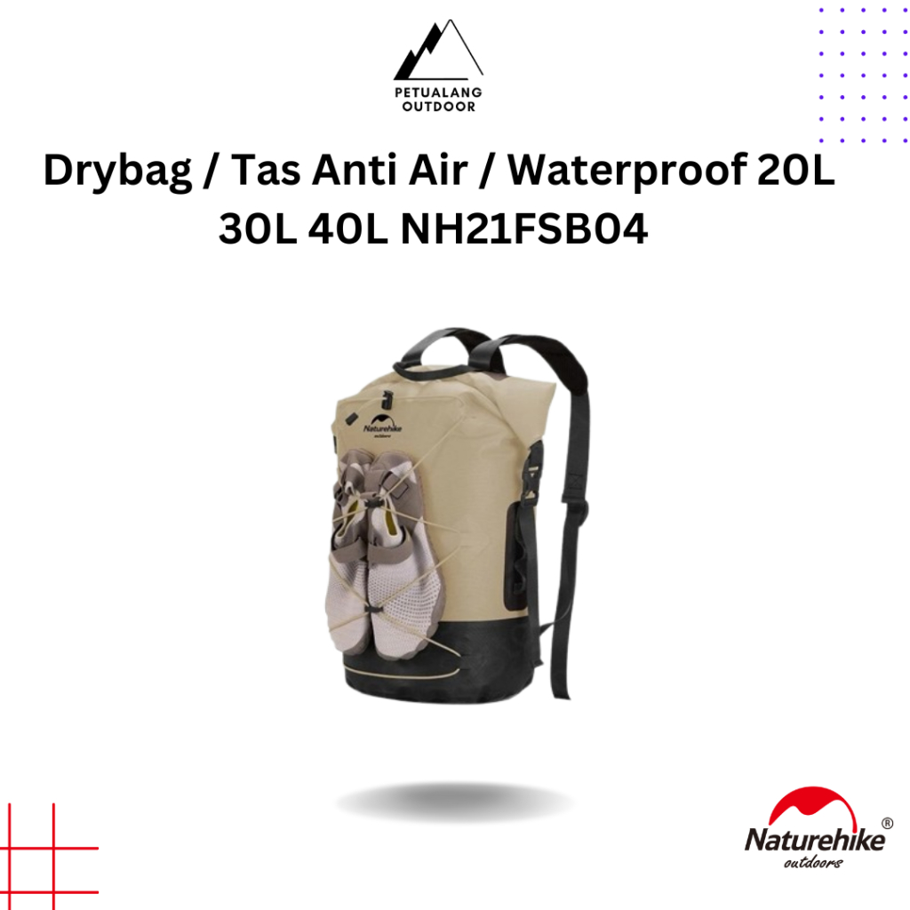 Naturehike Drybag NH21FSB04 Tas Anti Air Waterproof ukuran 20L 30L 40L