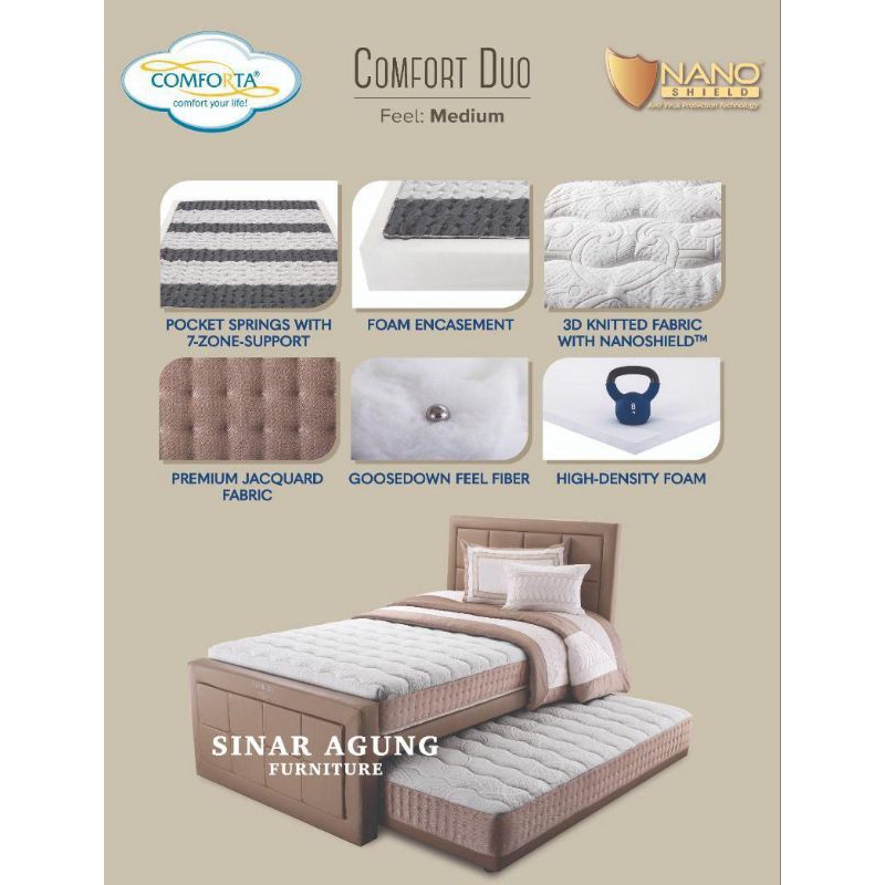 SET COMFORT DUO COMFORTA