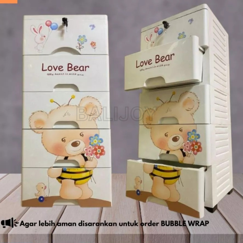 Lemari baby plastik - lemari pakaian kartun - lemari plastik anak-anak & Lemari model classik series