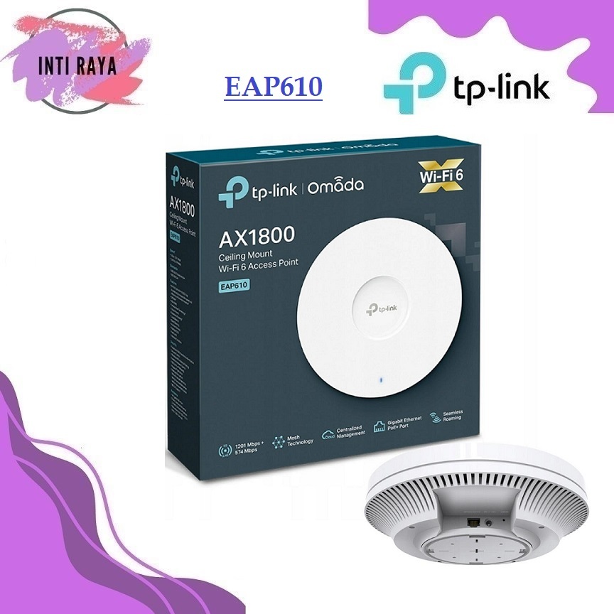 TPLink EAP610 AX1800 WiFi 6 Gigabit Wireless Access Point EAP 610