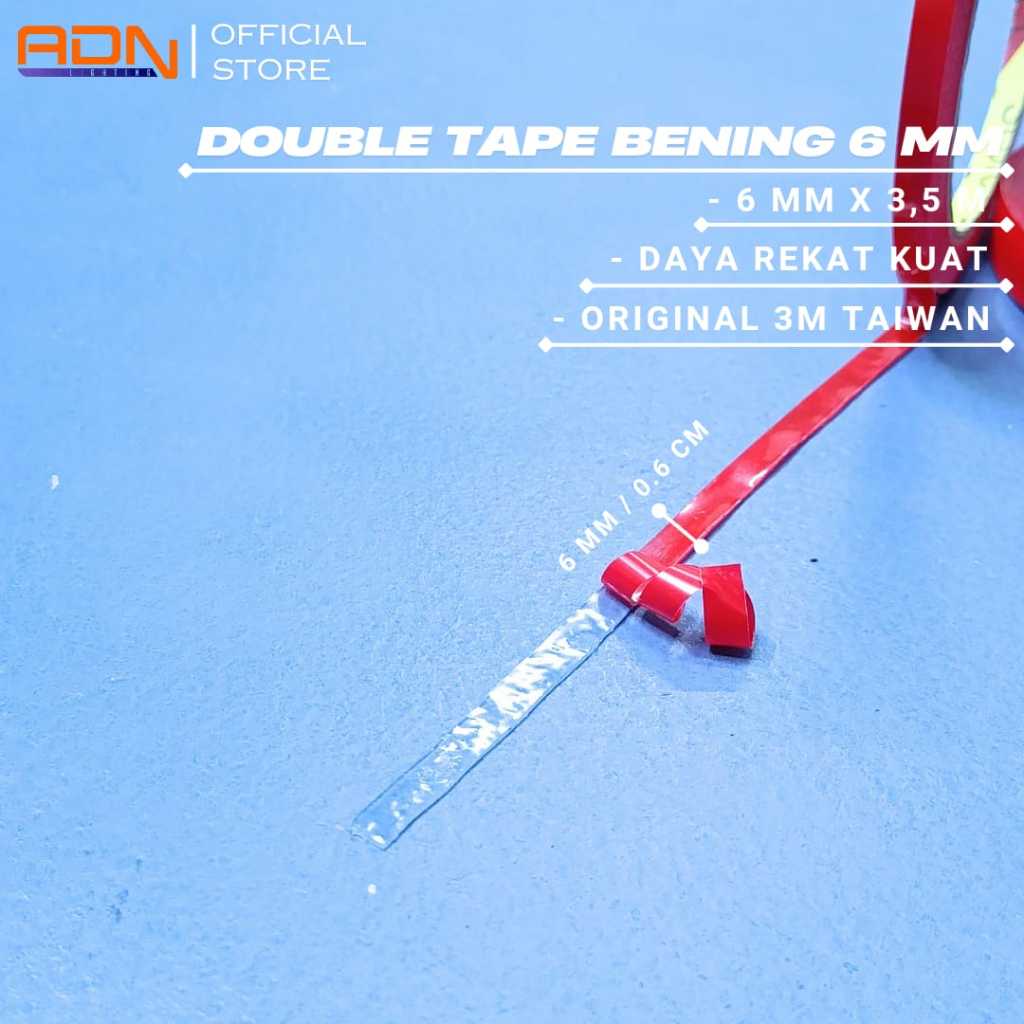 

DOUBLE DOUBEL TAPE 3M VHB BENING 6 MM / CLEAR ORI TAIWAN