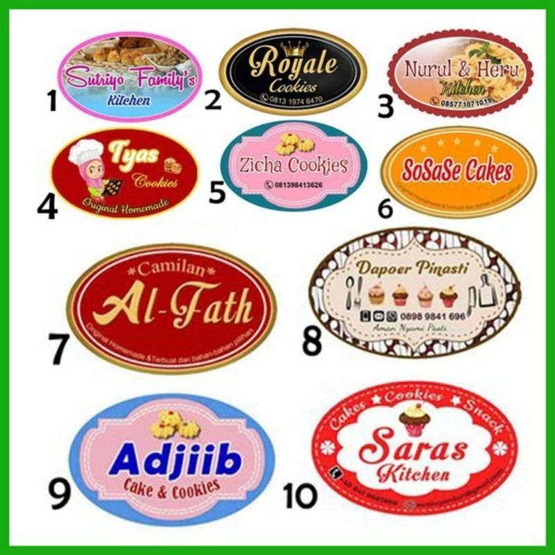 

Print Cetak Custom Stiker Oval Label Chromo Bontak