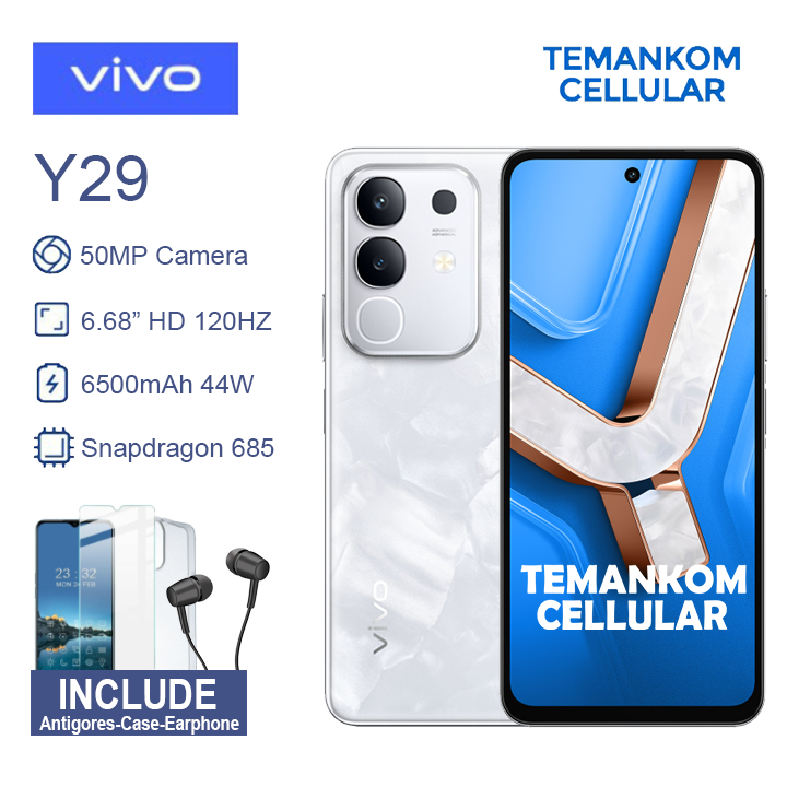 Vivo Y29 NFC Baru 16GB RAM 8+8 Extend RAM 8/256 8GB 256GB Baru Murah Garansi RESMI indonesia