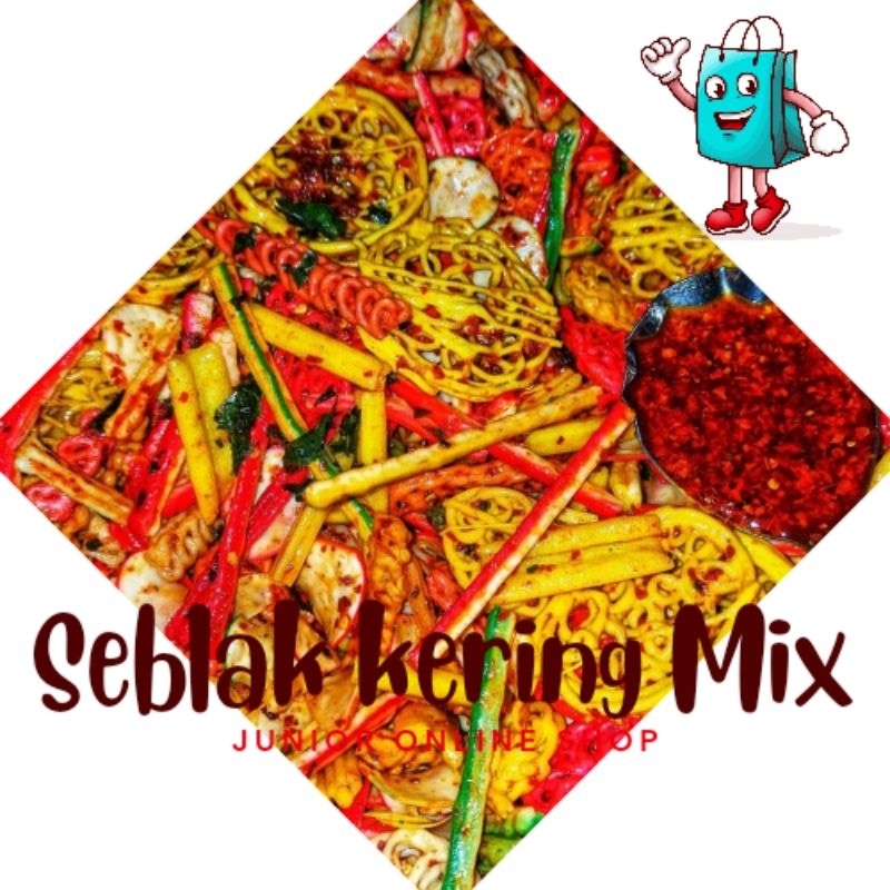 

Seblak kering mix pedas gurih manis campur aroma khas daun jeruk terbaru campuran kerupuk as jaat beton jadul/potato/kerupuk bawang/kerupuk mie/tangga/rafael viral 250g 500g 1kg terbaru