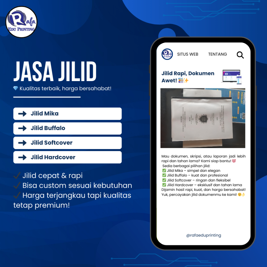 

JASA JILID BIASA, SOFTCOVER DAN HARDCOVER