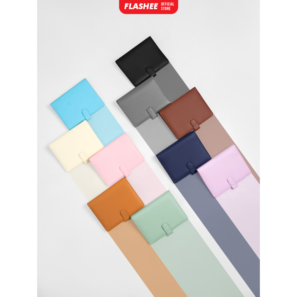 

Flashee Binder Polos Premium A5 20 Ring Agenda Kulit Premium Sage Green