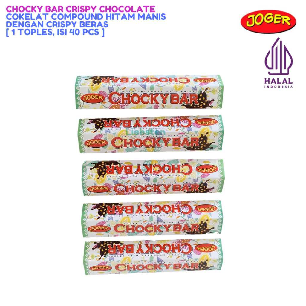 

ADR [HALAL] Joger Choki Choky Bar Crispy Chocolate [1 Toples, Isi 40 Pcs]