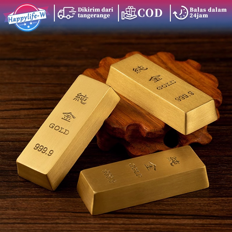 Simulasi Pirate Gold Bar Logam Batang Emas Hiasan Emas Batangan Mainan Batangan Emas