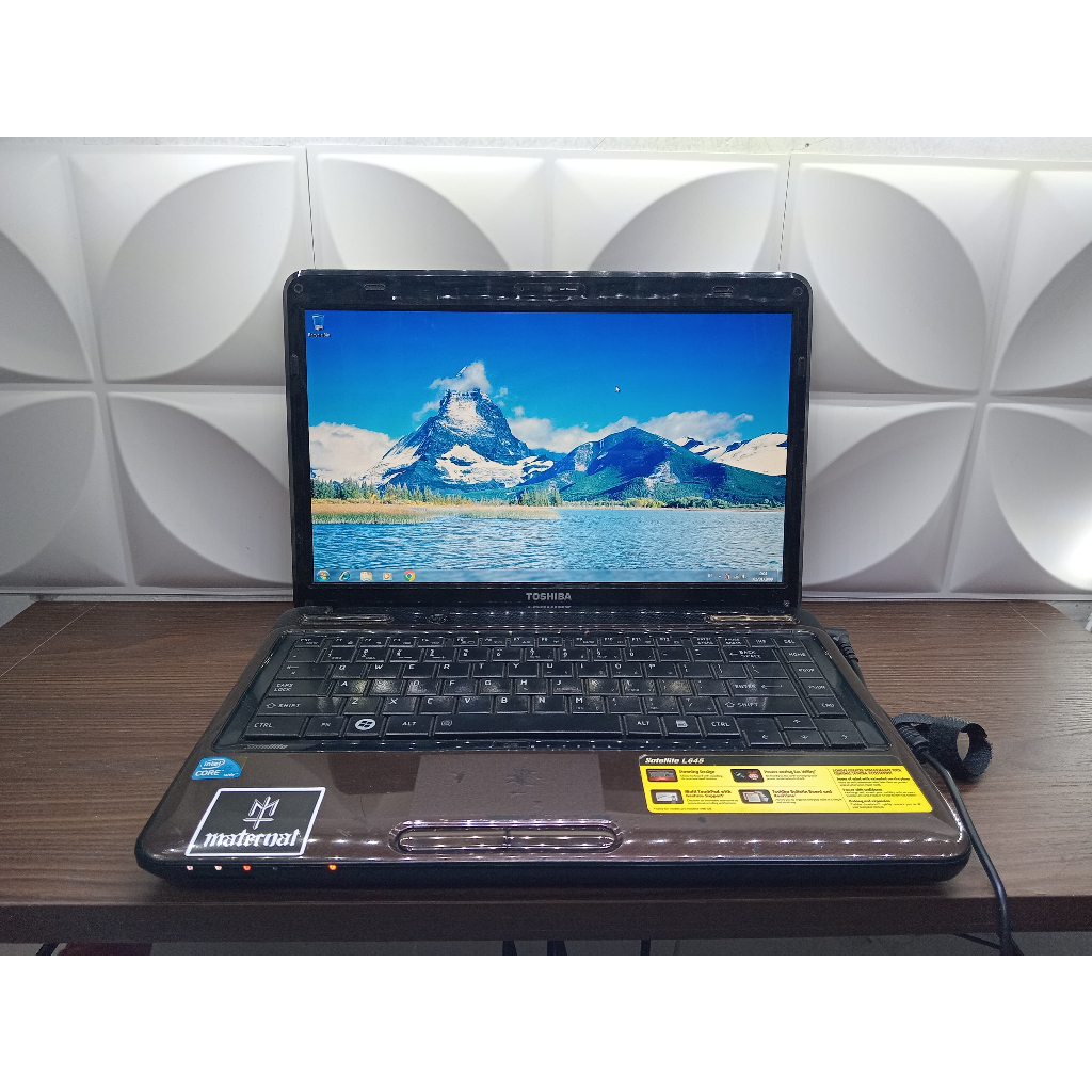Laptop Toshiba satellite L645 RAM 2GB HDD 500GB INTEL CORE I5 M460
