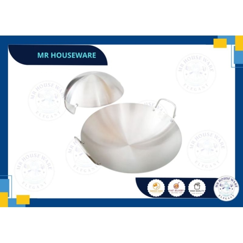 wajan kuali stainless steel tebal