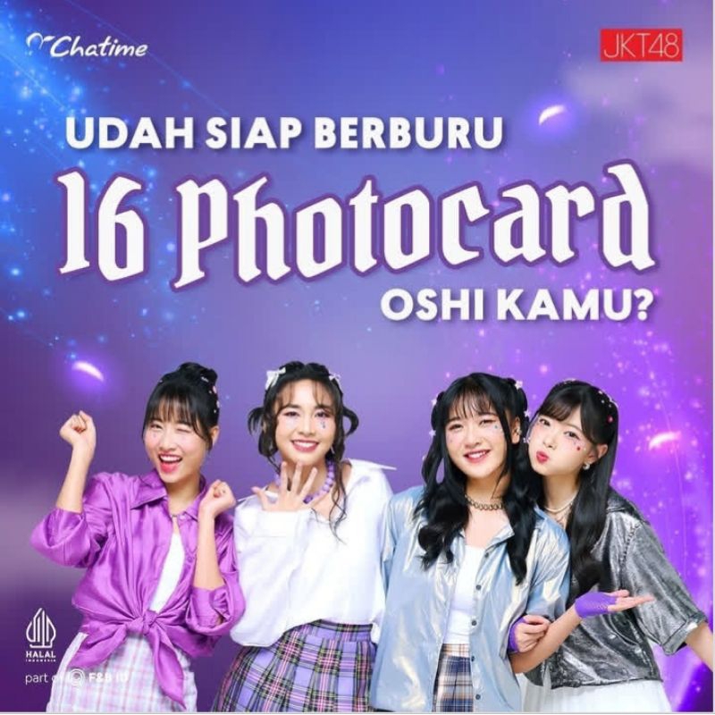 Photocard Chatime x JKT48 Official