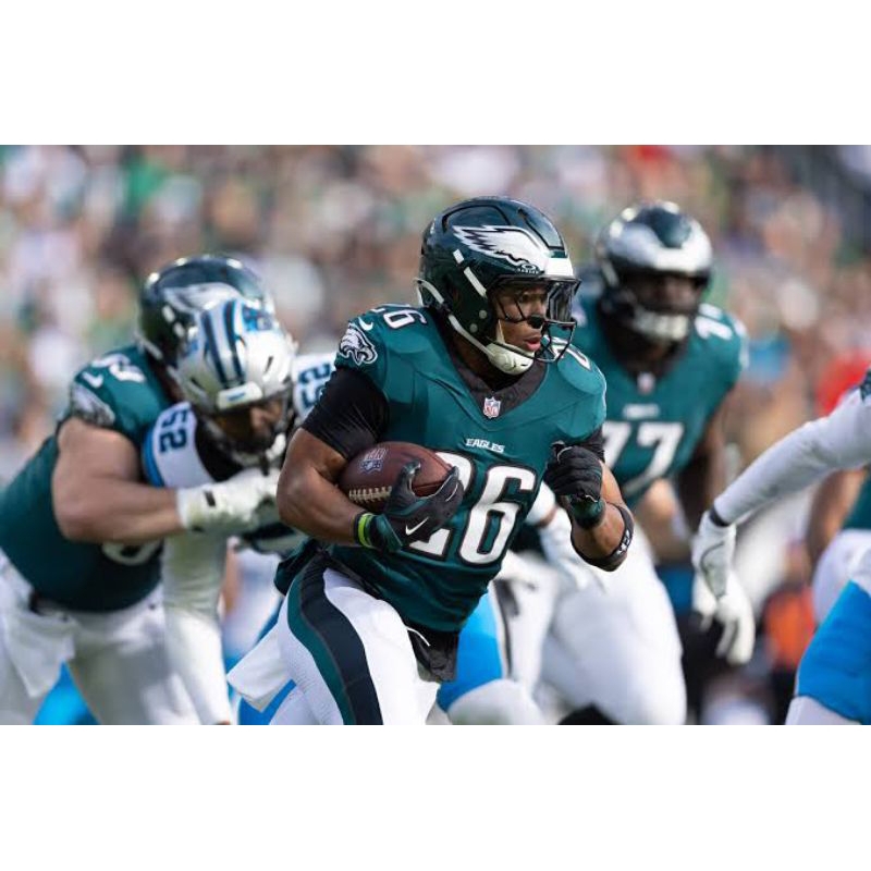 JERSEY NFL PHILADELPHIA EAGLES SAQUON BARKLEY GREEN BIG SIZE