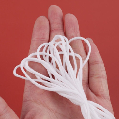 Tali Elastis Bulat Empuk / Bahan Tali Masker / Elastic Earloop