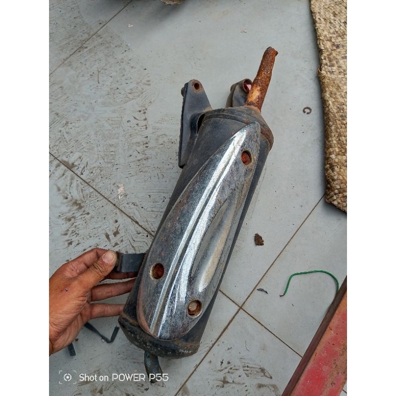Silincer Knalpot Original Kymco Easy free ex free mx suara standar pabrik