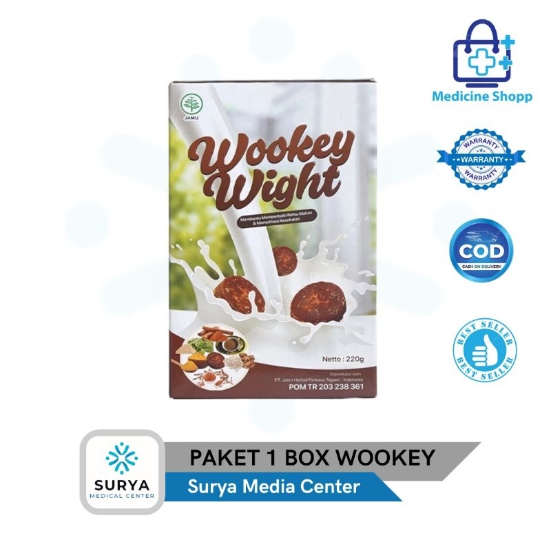 

1 Box Wookey Wight Susu Herbal Penambah Berat Badan Original COD