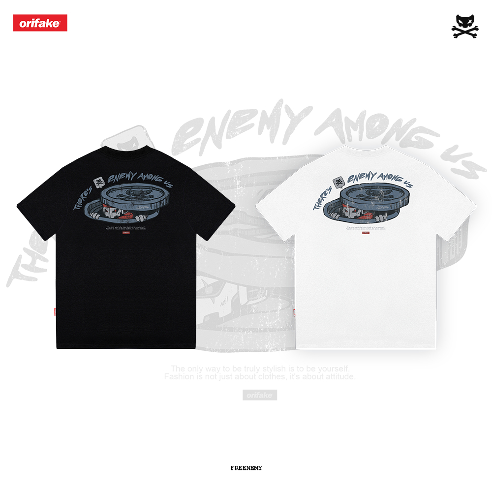 [ORI] Orifake - T-shirt Freenemy 200gsm Kaos Pria