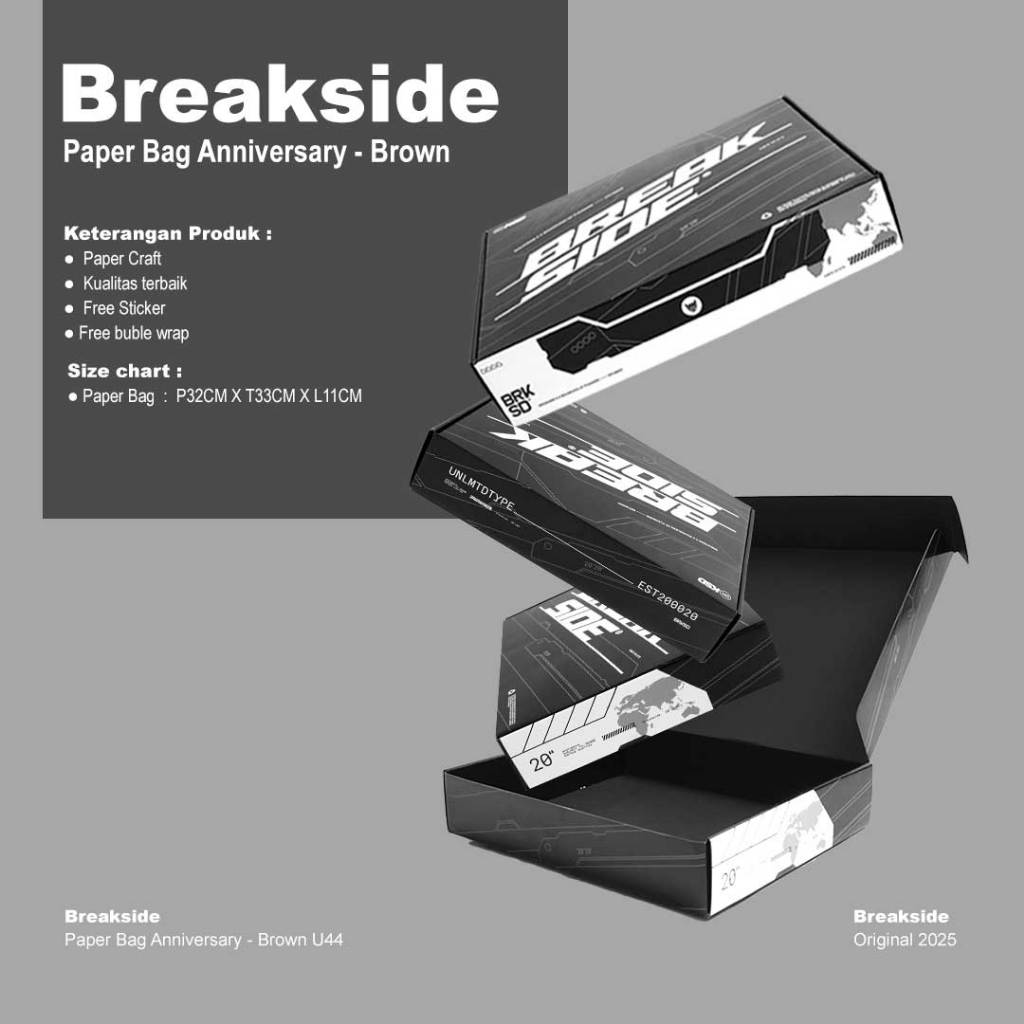 

BREAKSIDE BOX HAMPERS DIFFERNT - BLACK KOTAK KADO ULANG TAHUN GRADUATION WISUDA BIRTHDAY BOX