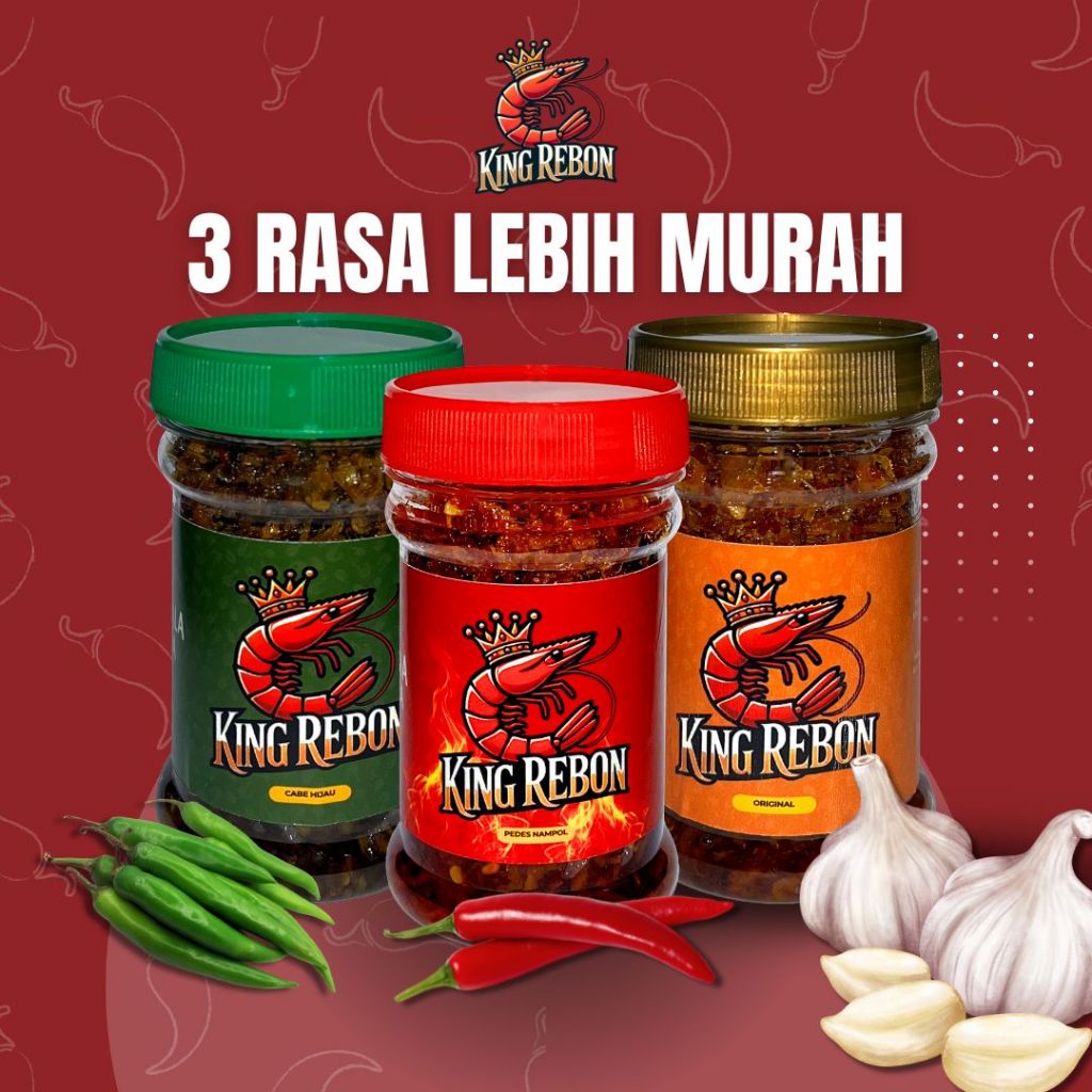 

Sambal Rebon Kering Pedas King Rebon Semua Varian Rasa Lebih Murah