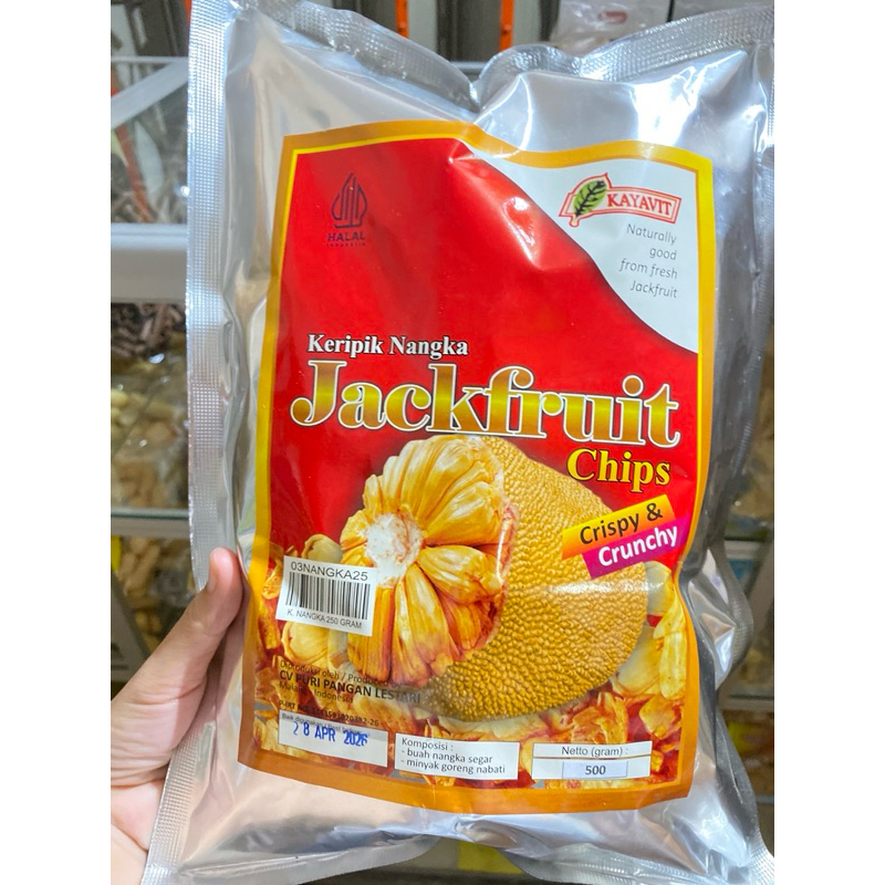 

kripik buah nangka dan apel 500gr kualitas super/ premium kayavit