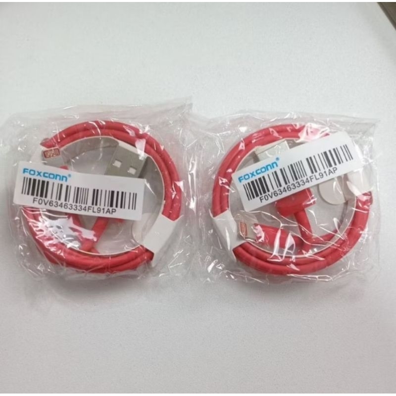 Kabel Data Lightning Original Foxconn Iphone 6/7/8/9/X/XR/XS Kabel Charger USB To Lightning