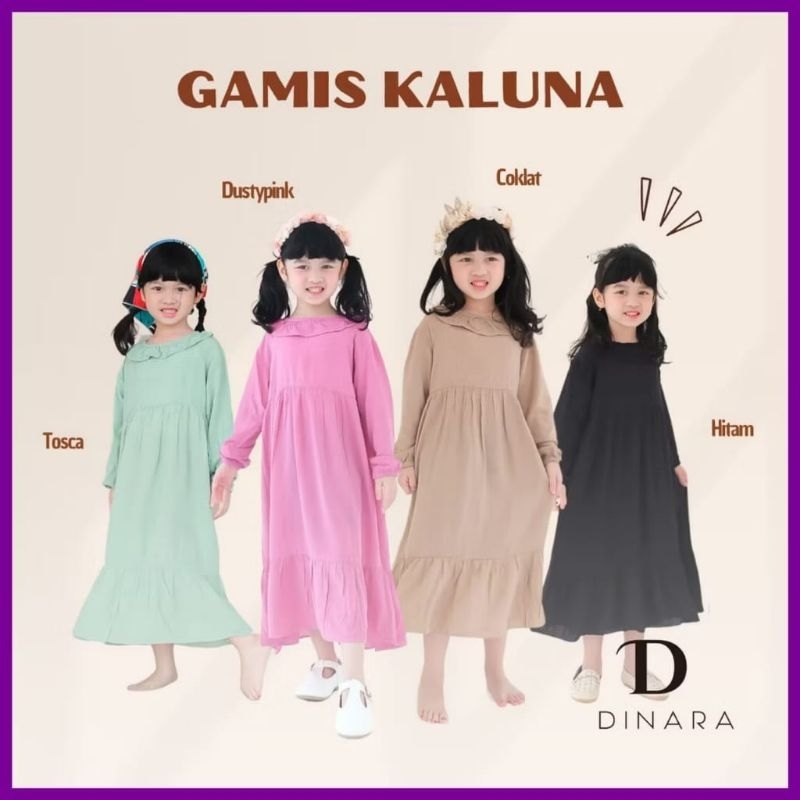 Gamis Kaluna Dinara Anak