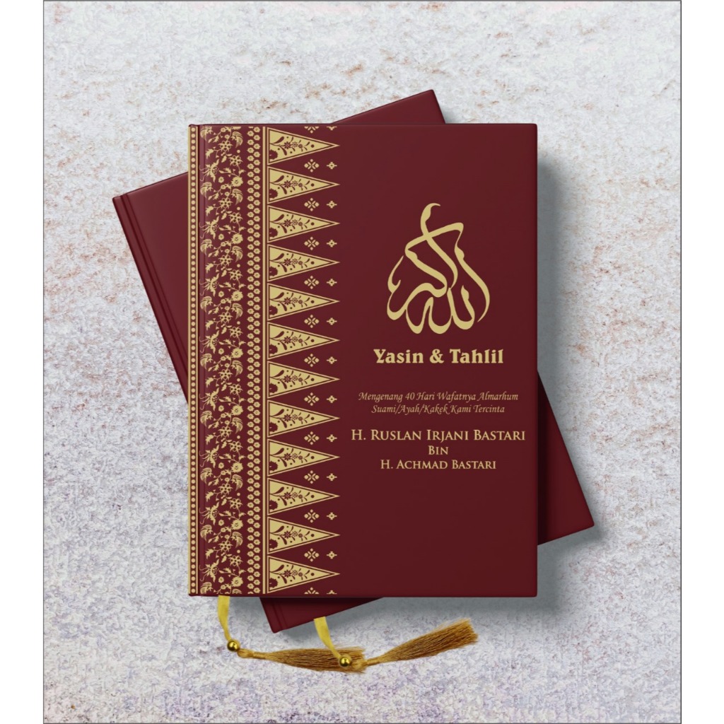 Buku Yasin dan Tahlil Hardcover isi buku 192 Artpaper