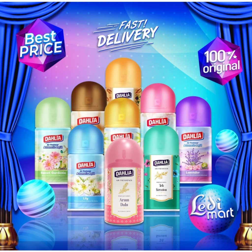 Dahlia Matic Aerosol Refill 225ml Series | Air Freshener Automatic | Pewangi Ruangan Otomatis | Ledi