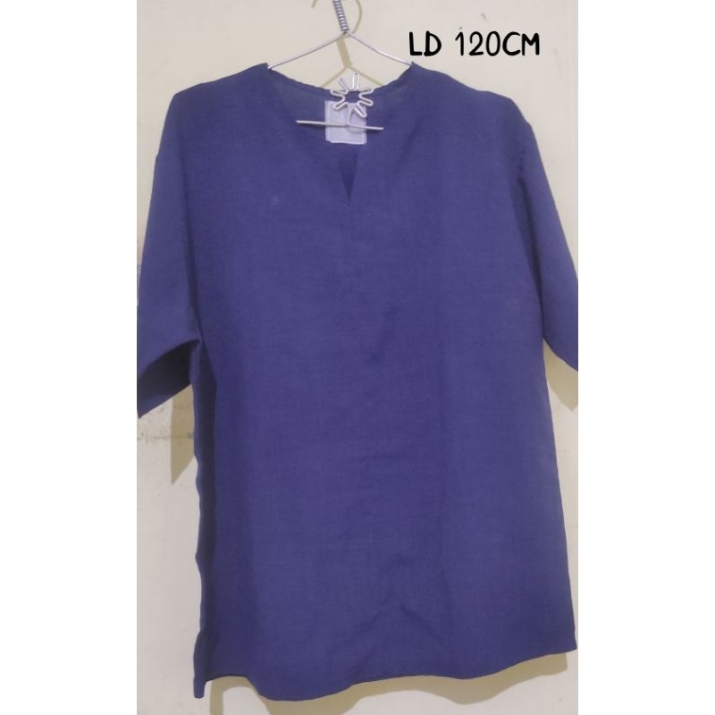 PRELOVED BLOUSE NAVY